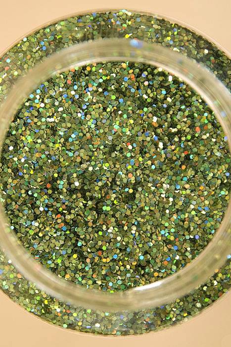 16oz X 0.035" Jewel Glitter Green/iridescent