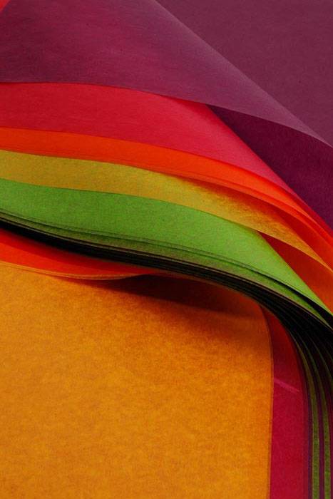 24" X 36" Waxed Tissue Sheets Tropical Rainbow Pkg/400