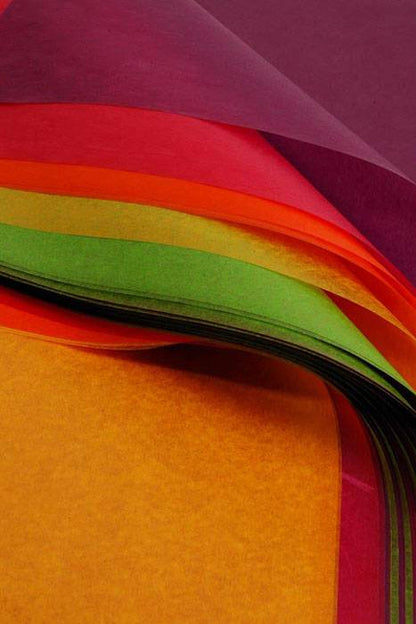 24" X 36" Waxed Tissue Sheets Tropical Rainbow Pkg/400