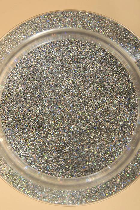 16oz X 0.015" Laser Glitter Silver/iridescent