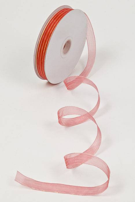 5/8" X 50yds Harmony Sheer Ribbon Melon