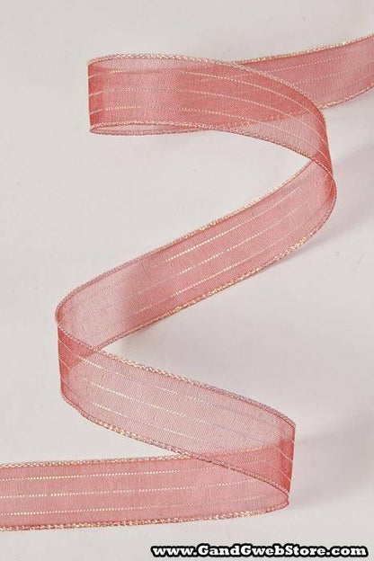 5/8" X 50yds Harmony Sheer Ribbon Melon