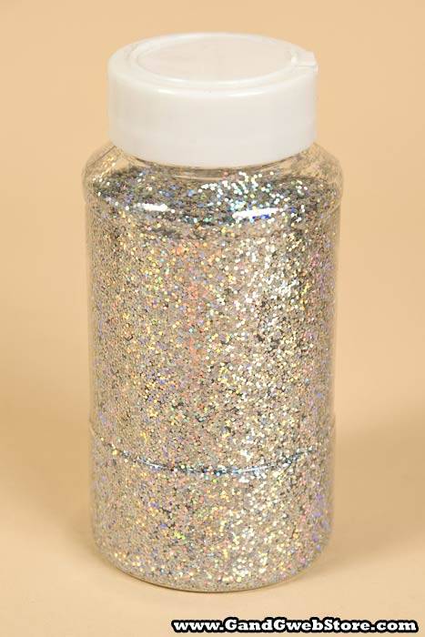 16oz X 0.035" Laser Glitter Silver/iridescent