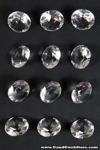 20mm Crystal Diamond Clear Pkg/12