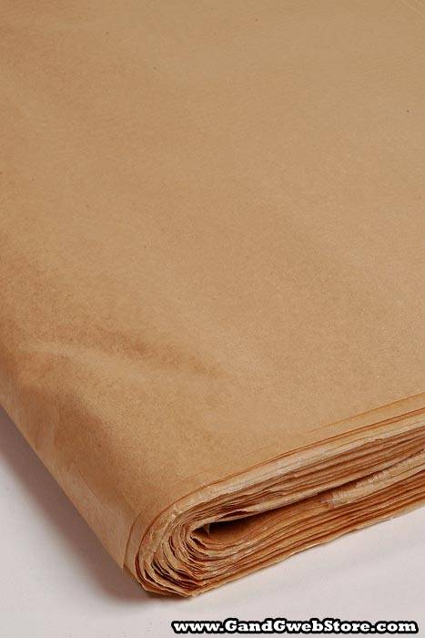 24&quot; X 36&quot; Waxed Tissue Sheets Natural Pkg/400