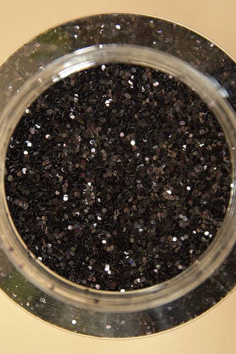 16oz X 0.035" Glitter Black