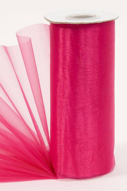 6" X 25yds Organza Azalea