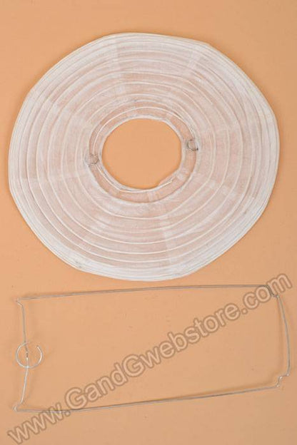 18&quot; Round Paper Lantern Apple Green