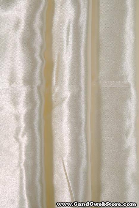 60" X 10yds Satin Fabric Ivory