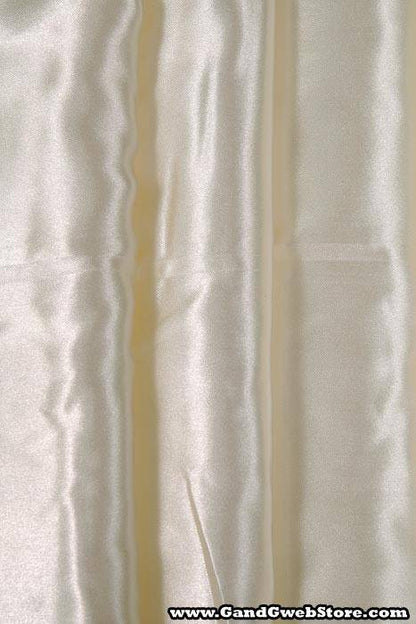 60" X 10yds Satin Fabric Ivory
