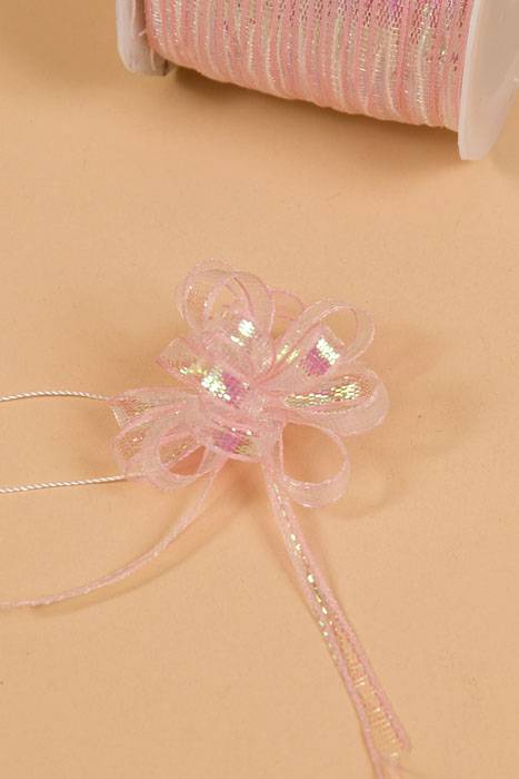 1/4" X 50yds Pull Bow Ribbon Pink
