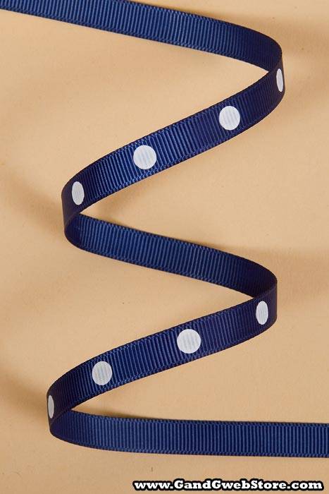 3/8" X 17yds Grosgrain Light Navy 
