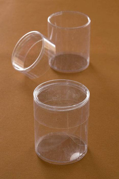 2" X 2" Cylinder Box Clear Pkg/6