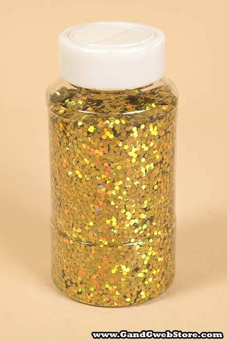 16oz X 0.125" Laser Glitter Gold/iridescent