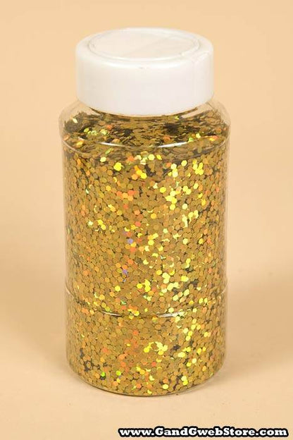 16oz X 0.125" Laser Glitter Gold/iridescent