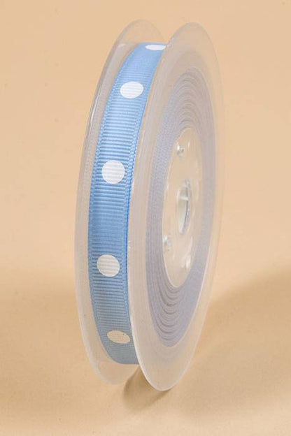 3/8"  X17yds Grosgrain Blue Mist 