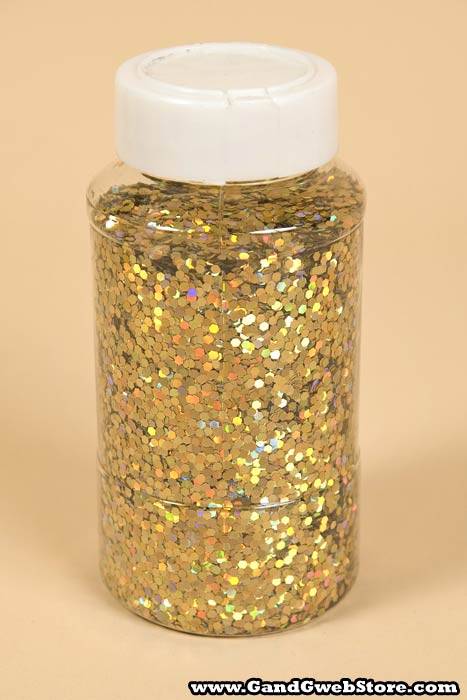 16oz X 0.125" Laser Glitter Antique Gold/iridescent