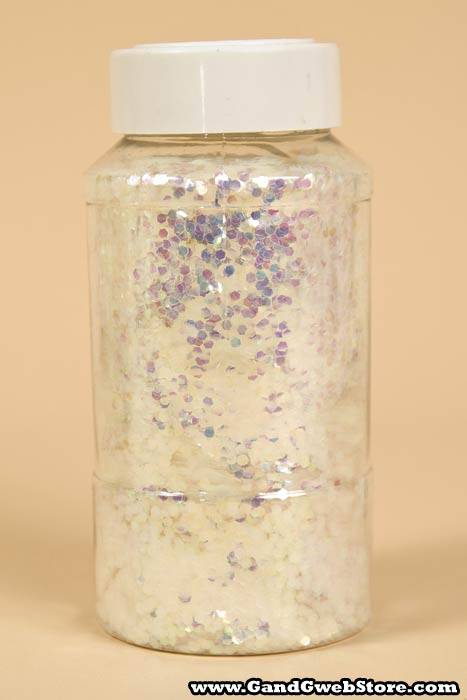 16oz X 0.125" Crystallina Glitter White/iridescent