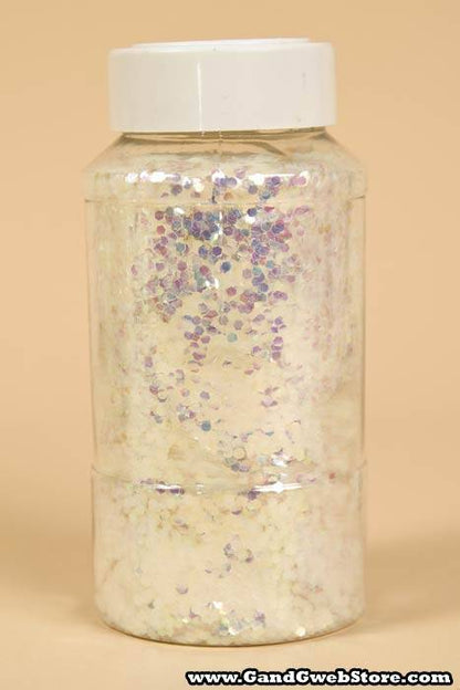 16oz X 0.125" Crystallina Glitter White/iridescent