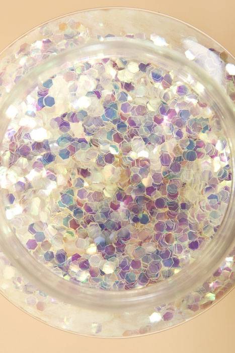16oz X 0.125" Crystallina Glitter White/iridescent
