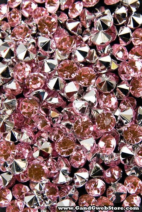 5mm Diamond Rhinestone Pink Pkg/210