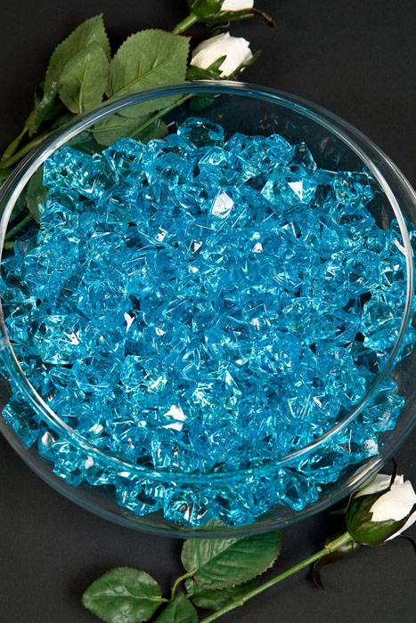 Large Acrylic Cube Aqua Pkg/1lb
