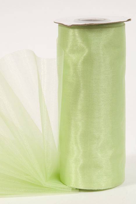 6" X 25yds Organza Mint