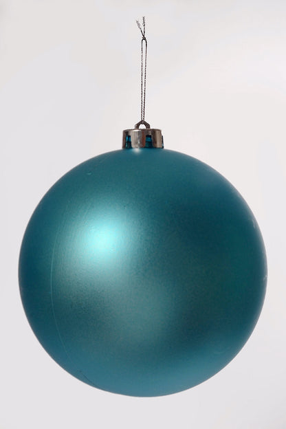150MM Matt Plastic Ball Ornament Light Blue