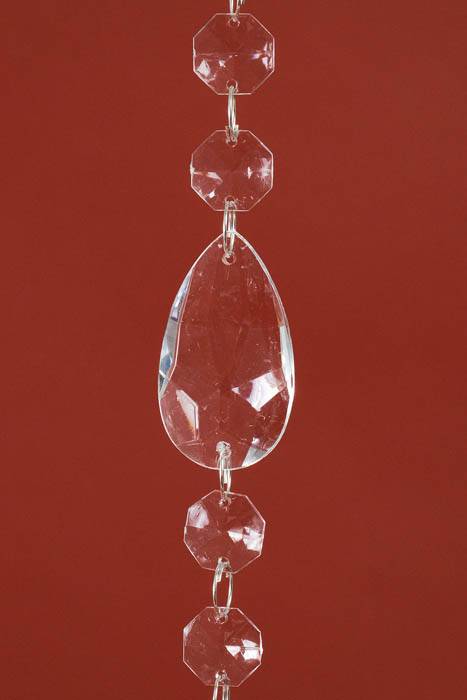 6ft Acrylic Drop Garland Clear