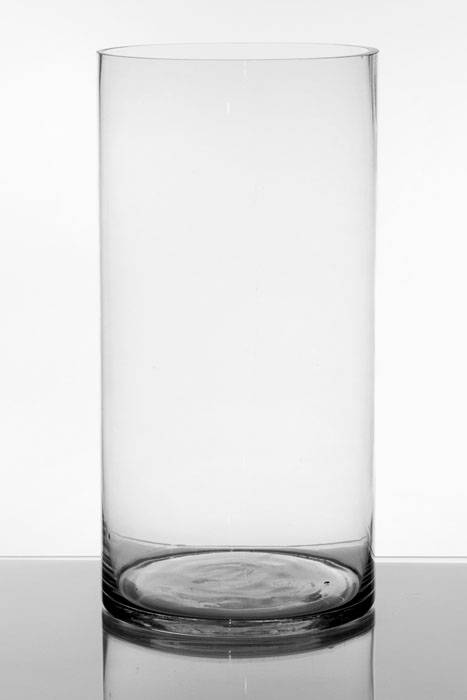 8" X 16" Cylinder Glass Vase Clear