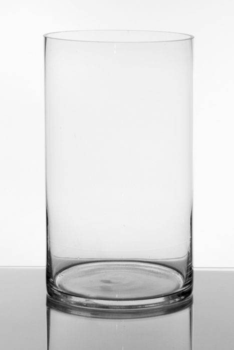8" X 14" Cylinder Glass Vase Clear