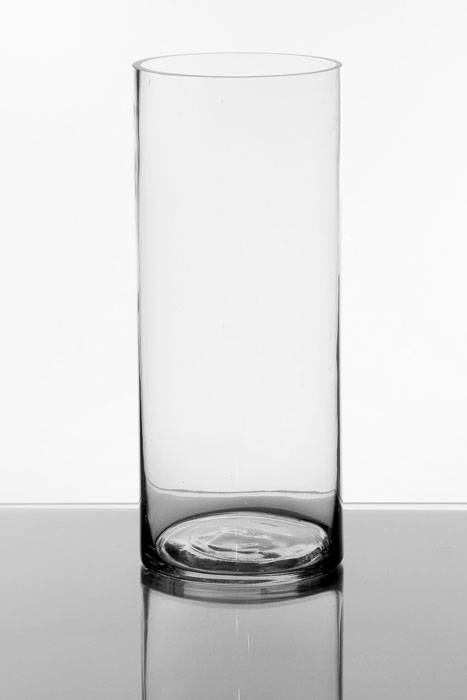 5" X 12" Cylinder Glass Vase Clear