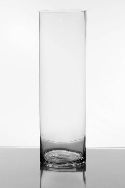 5" X 16" Cylinder Glass Vase Clear