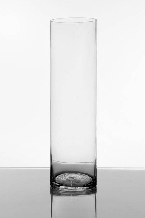 4" X 14" Cylinder Glass Vase Clear