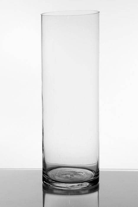 6" X 18" Cylinder Glass Vase Clear