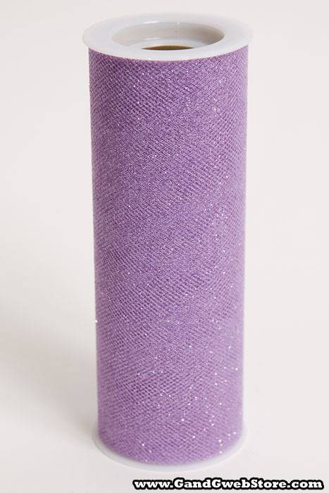 6" X 10yds Sparkle Tulle Lavender