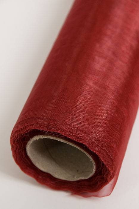 14" X 25yds Organza Burgundy