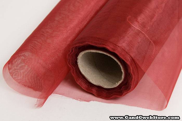 14" X 25yds Organza Burgundy