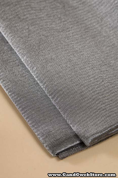 44" X 3yds Sheer Fabric Gray