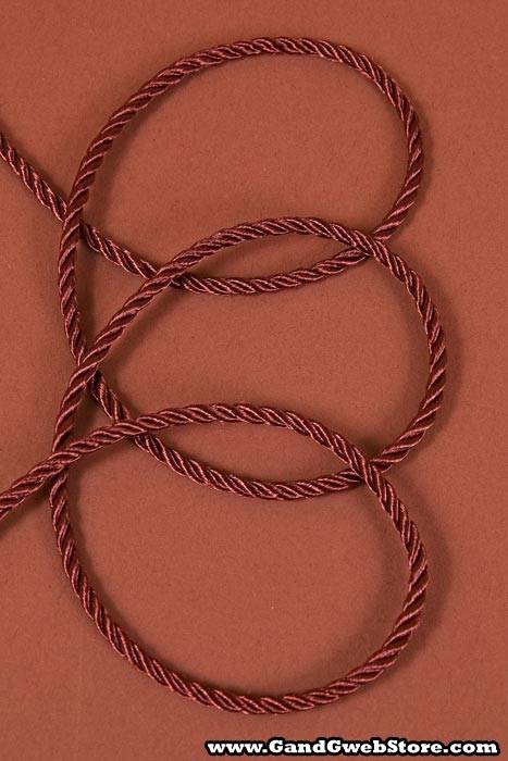 2mm X 20yds Satin Cord Burgundy