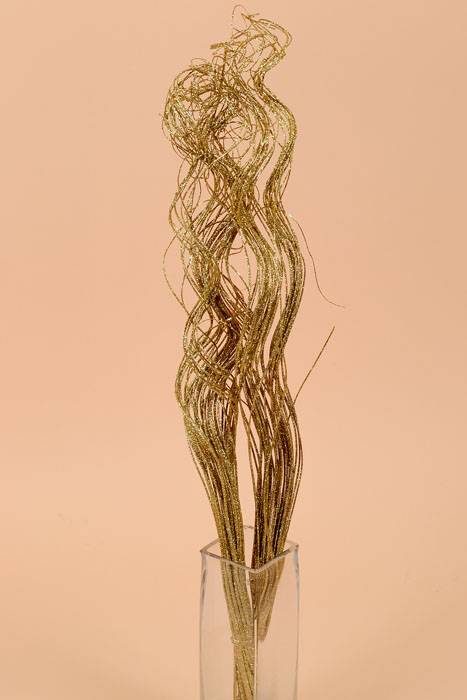 30" Sparkle Curly Ting Ting Gold