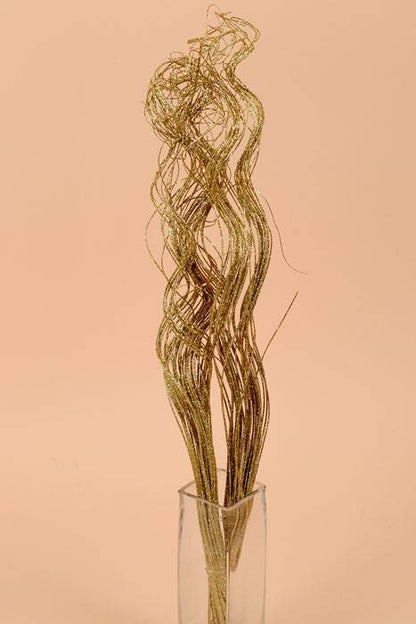 30" Sparkle Curly Ting Ting Gold