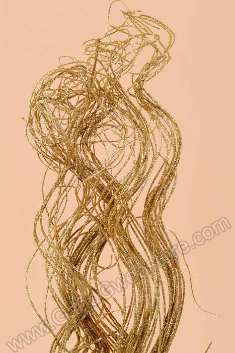 30" Sparkle Curly Ting Ting Gold