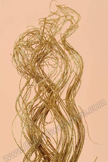 30" Sparkle Curly Ting Ting Gold