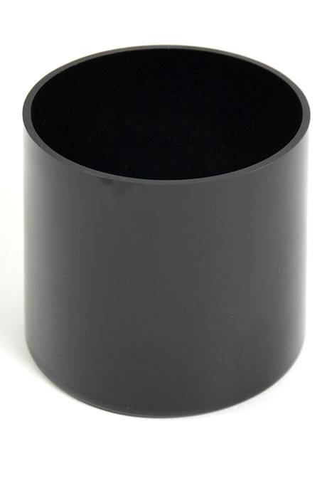 5" X 5" Cylinder Vase Black