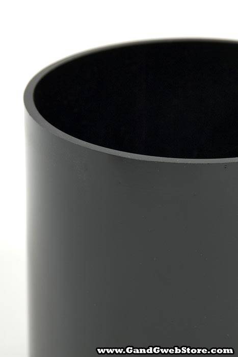 5" X 5" Cylinder Vase Black