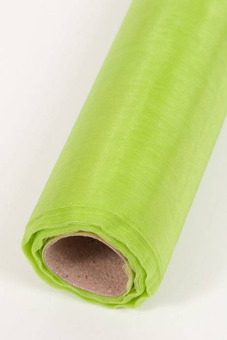 14" X 25yds Organza Apple Green