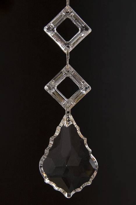 6.5" X 75mm Crystal Drop Hanging Clear