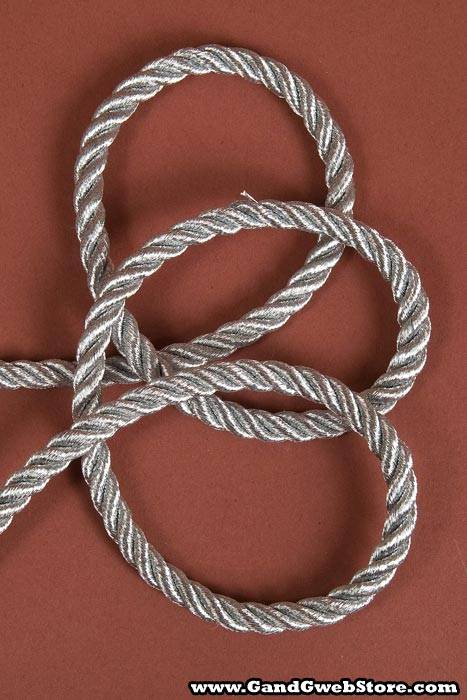 6mm X 20yds Metallic Cord Silver