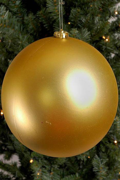 200mm Matt Plastic Ball Gold